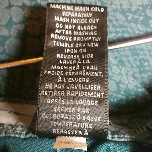 MOSSIMO GREEN ANIMAL PRINT DENIM LEGGING - Picture 4 of 4